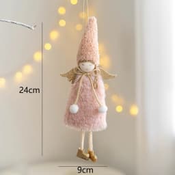 Noel 2022 Christmas Angel Plush Girls Pendant Christmas Tree Ornament Christmas Decoration for Home Xmas Gifts New Year 2023