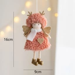 Noel 2022 Christmas Angel Plush Girls Pendant Christmas Tree Ornament Christmas Decoration for Home Xmas Gifts New Year 2023