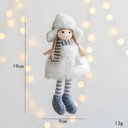 Noel 2022 Christmas Angel Plush Girls Pendant Christmas Tree Ornament Christmas Decoration for Home Xmas Gifts New Year 2023