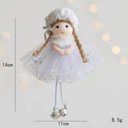 Noel 2022 Christmas Angel Plush Girls Pendant Christmas Tree Ornament Christmas Decoration for Home Xmas Gifts New Year 2023