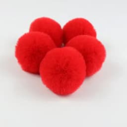 5/10pcs Imitate Rabbit Fur Pompon Ball 5cm Christmas Pom Pom Keychain Car Pompom Garment Toys Diy Bag Earring Ponpon Decoration