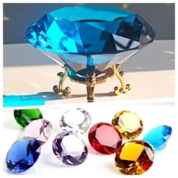 10 Colors Crystal Diamond Shaped Paperweight Decorative Cut Glass Giant Gemstone Wedding Home Decoration Christmas Gift