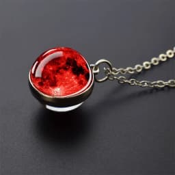 Solar System Planet Necklace Moon Earth Jupiter Neptune Mars Venus Mercury Glass Ball Pendant Necklace Fashion Christmas Gift