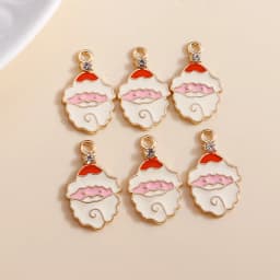 10pcs 16*21mm Enamel Christmas Bell Charms DIY for Bracelets Pendants Earrings Making Creative Gift Charms Jewelry Accessories