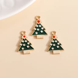 10pcs 16*21mm Enamel Christmas Bell Charms DIY for Bracelets Pendants Earrings Making Creative Gift Charms Jewelry Accessories