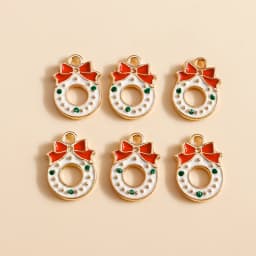 10pcs 16*21mm Enamel Christmas Bell Charms DIY for Bracelets Pendants Earrings Making Creative Gift Charms Jewelry Accessories