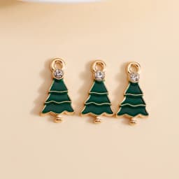 10pcs 16*21mm Enamel Christmas Bell Charms DIY for Bracelets Pendants Earrings Making Creative Gift Charms Jewelry Accessories