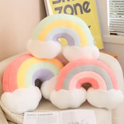 Love Moon Flower Rainbow Star Plush Pillows Lovely Soft Stuffed Cartoon Homedecor Cushion For Birthday Christmas Gift