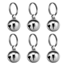 6pcs 16MM Vintage Copper Bells Pendant Pet Necklace Bells Pet Collar Bells Christmas Bell Ornamnets Hanging Bells Decoration