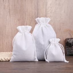 50pcs/lot Linen and Jute Drawstring Bag 7x9/10x14/13x18cm Jewelry Packaging Wedding Candy Christmas Party Gift Storage Bag