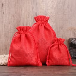 50pcs/lot Linen and Jute Drawstring Bag 7x9/10x14/13x18cm Jewelry Packaging Wedding Candy Christmas Party Gift Storage Bag