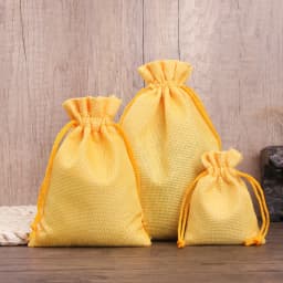 50pcs/lot Linen and Jute Drawstring Bag 7x9/10x14/13x18cm Jewelry Packaging Wedding Candy Christmas Party Gift Storage Bag