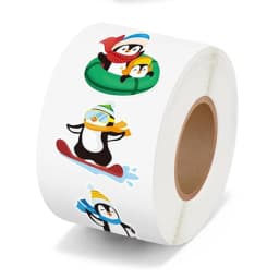 50-500pcs Penguin Animal Sticker Merry Christmas Stickers Christmas Theme Seal Labels For DIY Gift Baking Package Envelope