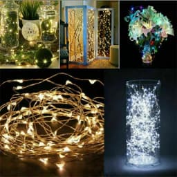 1 /2 /3/5/10m Copper Wire LED Fairy String Lights Battery Powered Garland For Holiday Christmas Lights Wedding Party Decoration