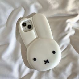 Kawaii Miffy Iphone 11/12/13/14/15/16ProMax Phone Case Silicone Anti-drop Simple All-wrap Soft Case Christmas Toy Gift