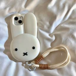 Kawaii Miffy Iphone 11/12/13/14/15/16ProMax Phone Case Silicone Anti-drop Simple All-wrap Soft Case Christmas Toy Gift
