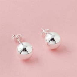 925 Sterling Silver classic 6MM 8MM 10MM beads studs Earrings for Women Fashion Christmas gifts Street all-match party Jewelry