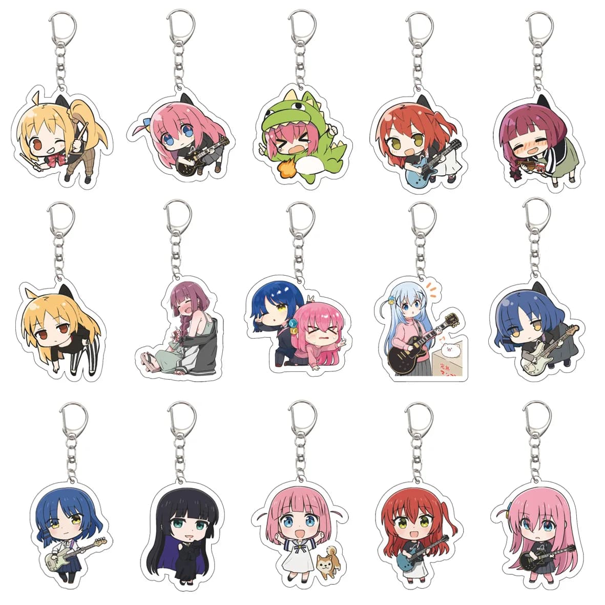 Gifts/55MM Anime BOCCHI THE ROCK Keychain Gotoh Hitori/Ijichi Nijika/Yamada Ryo/Kita Ikuyo Key Chain Christmas Gifts