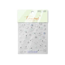 5D Laser Christmas Nail Stickers Crystal Diamond Nail Stickers Retro Gilded Snowflakes Self Adhesive Nail Art Decoration Sticker