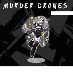 Murder Drones Season1 Uzi Doorman Absolute Solver Cyn Doll Mini Acrylic Stand Desktop Ornament Friends Christmas Gifts