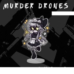 Murder Drones Season1 Uzi Doorman Absolute Solver Cyn Doll Mini Acrylic Stand Desktop Ornament Friends Christmas Gifts
