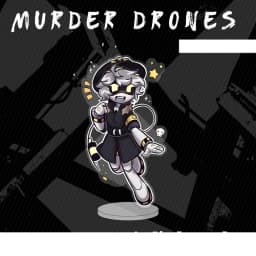 Murder Drones Season1 Uzi Doorman Absolute Solver Cyn Doll Mini Acrylic Stand Desktop Ornament Friends Christmas Gifts