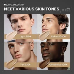 Men's BB Cream-Full Coverage Long-Lasting Waterproof Men's Concealer Natural Color Suitable for Gifts for Men's Christmas Gifts