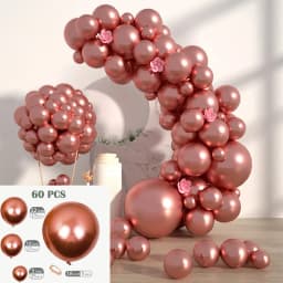 60/100Pcs Solid Color Metal Balloon Wreath Arch Set for Wedding Birthday Party Christmas Halloween Decorations