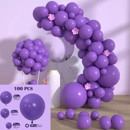 60/100Pcs Solid Color Metal Balloon Wreath Arch Set for Wedding Birthday Party Christmas Halloween Decorations