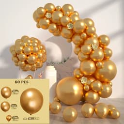 60/100Pcs Solid Color Metal Balloon Wreath Arch Set for Wedding Birthday Party Christmas Halloween Decorations