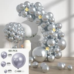 60/100Pcs Solid Color Metal Balloon Wreath Arch Set for Wedding Birthday Party Christmas Halloween Decorations