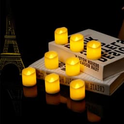Flameless LED Candle Lights Creative Wishing Led Tea Lamp Warm White Halloween Wedding Christmas Decoration Candle Light
