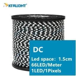 3pin DC5V/12V Black LED Pixel Light String WS2811 RGB Programmable Light String Holiday Atmosphere Light Christmas Light String