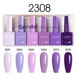 CANNI Christmas Color Gel Polish 9ml Hema Free TPO Free Nail Gel Polish Winter Colors Semi Permanent Gel Super Texture Brush