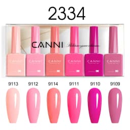 CANNI Christmas Color Gel Polish 9ml Hema Free TPO Free Nail Gel Polish Winter Colors Semi Permanent Gel Super Texture Brush