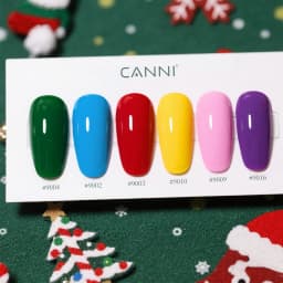 CANNI Christmas Color Gel Polish 9ml Hema Free TPO Free Nail Gel Polish Winter Colors Semi Permanent Gel Super Texture Brush