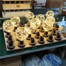1pcs Colorful G95 LED Filament Bulbs Starry Sky Copper Wire Bulb Chirstmas String Lamp Glass for Indoor Christmas Decor