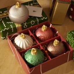 Twinkle Bauble Candle Jar Concrete Jesmonite Silicone Mold 4 oz Candle Refill Mold Christmas Home Decoration