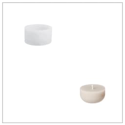 Twinkle Bauble Candle Jar Concrete Jesmonite Silicone Mold 4 oz Candle Refill Mold Christmas Home Decoration