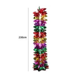 Colorful Christmas Tree Tinsel Garland Ribbon Bar Shiny Tops Christmas Tree Hanging Ornaments Wedding Party Decoration