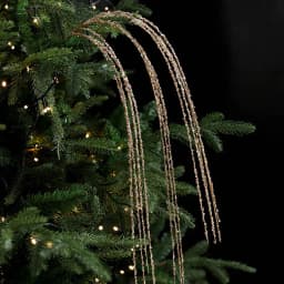 Sequin Glitter Christmas Party Branch Sticks Decoration White Artificial Plant Tassel Wheat Ears for Xmas Tree Ornament Supplies