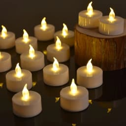 12-96Pcs Flameless LED Candle Creative wishing Led Tea Light Warm White Flameless Candle Halloween Christmas Decor Candle Light