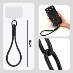 Small Christmas Elements Lanyard Phone Case For iPhone 18 Pro Max 17 16 14 15 13 Pro Max 18 17 Pro 17e 16e Wrist Strap TPU Cover