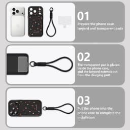 Small Christmas Elements Lanyard Phone Case For iPhone 18 Pro Max 17 16 14 15 13 Pro Max 18 17 Pro 17e 16e Wrist Strap TPU Cover