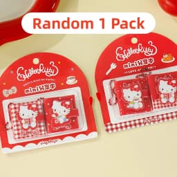 Genuine Sanrio Notebook Hello Kitty Pocket Notepad Travel Sketchbook Planner Diary Cover Booklet Christmas Women Gifts