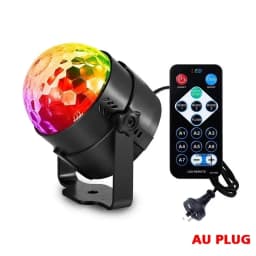 RGB LED Stage Disco Light Rotating DJ Ball Strobe Remote Sound Control Magic Dance Car Christmas Gift Party Club Laser Show Lamp