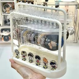 Display Stand Simple Jewelry Storage Badge Organizer MultiFunctional Storage Rack Collectibles Figurines Ornament Rack Christmas