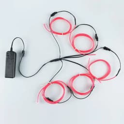5 in 1 Glow Wire Cable LED Neon Christmas Dance Party DIY Costumes Luminous Clothes Light Decoration Kids Joke Toys 1m Each Cabl