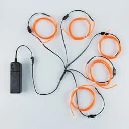 5 in 1 Glow Wire Cable LED Neon Christmas Dance Party DIY Costumes Luminous Clothes Light Decoration Kids Joke Toys 1m Each Cabl