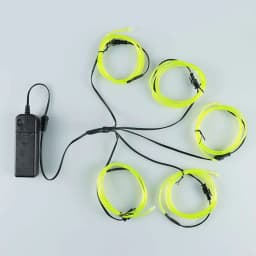 5 in 1 Glow Wire Cable LED Neon Christmas Dance Party DIY Costumes Luminous Clothes Light Decoration Kids Joke Toys 1m Each Cabl